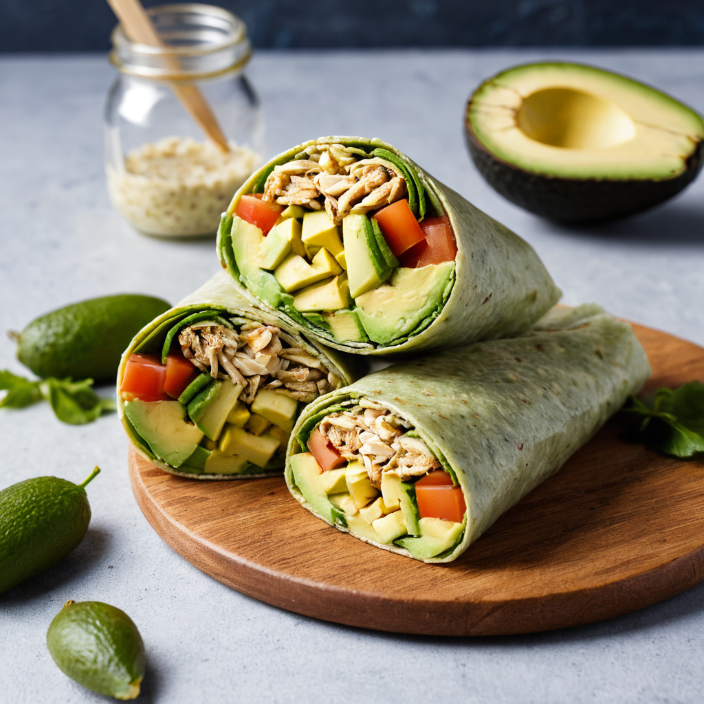 Wrap de atún y aguacate