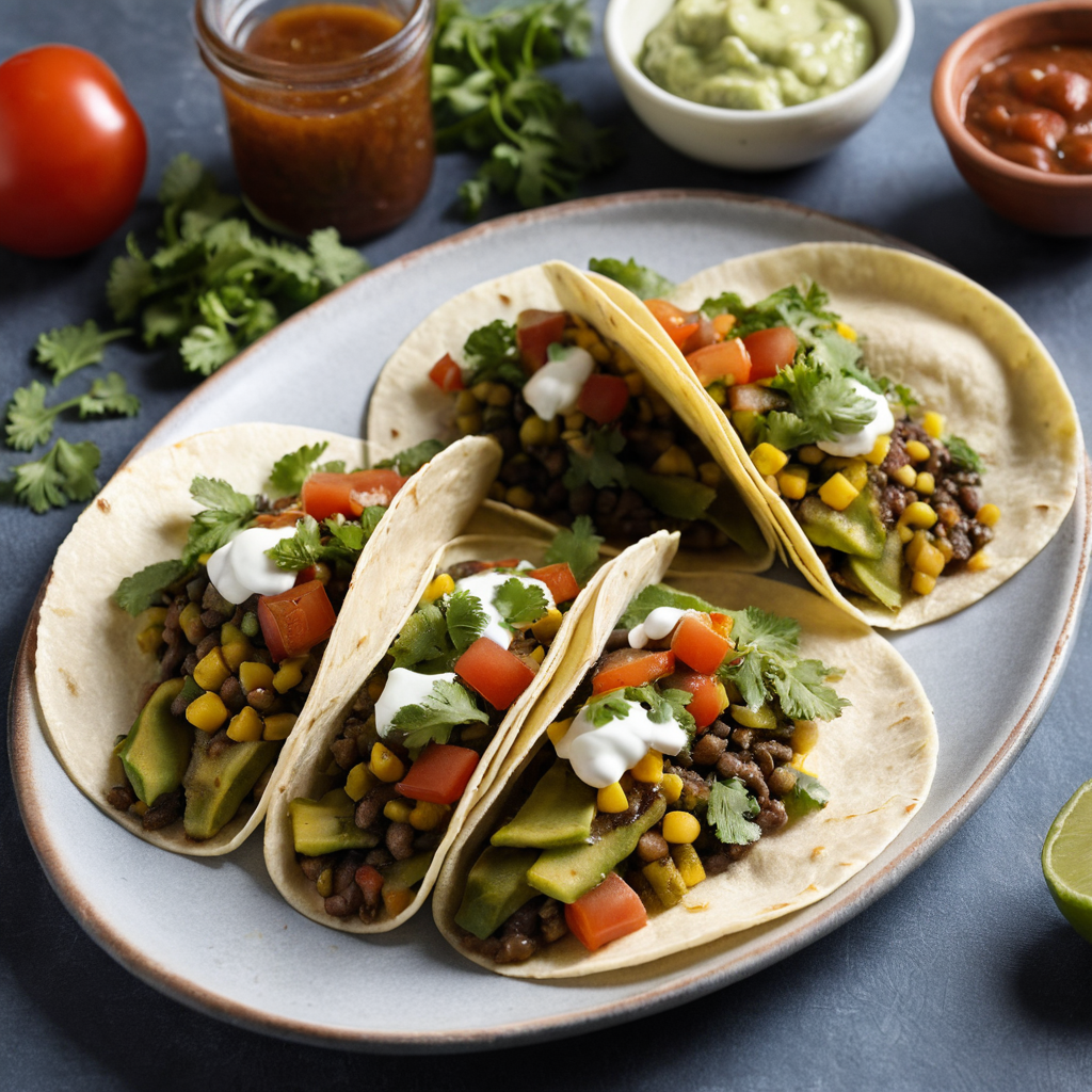 Tacos de verduras asadas