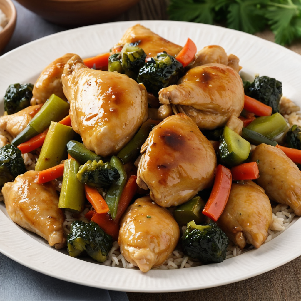 POLLO CON VERDURAS AL ESTILO ORIENTAL